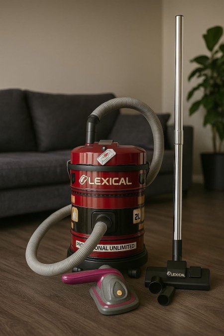 مكنسة برميل Lexical + جهاز إزالة العث والغبار ✨