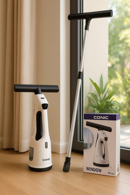 منظف وملمع الزجاج والأسطح مع عصا Conic